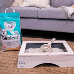 Sanicat Clumping White Duo Arena Aglomerante para gatos New