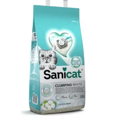 Sanicat Cotton Fresh Arena Blanca Aglomerante para gatos Clearance