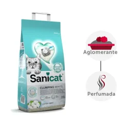 Sanicat Cotton Fresh Arena Blanca Aglomerante para gatos Clearance