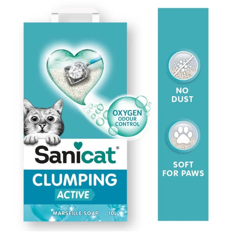Sanicat Cumpling White Marseille Active Arena Aglomerante para gatos Discount