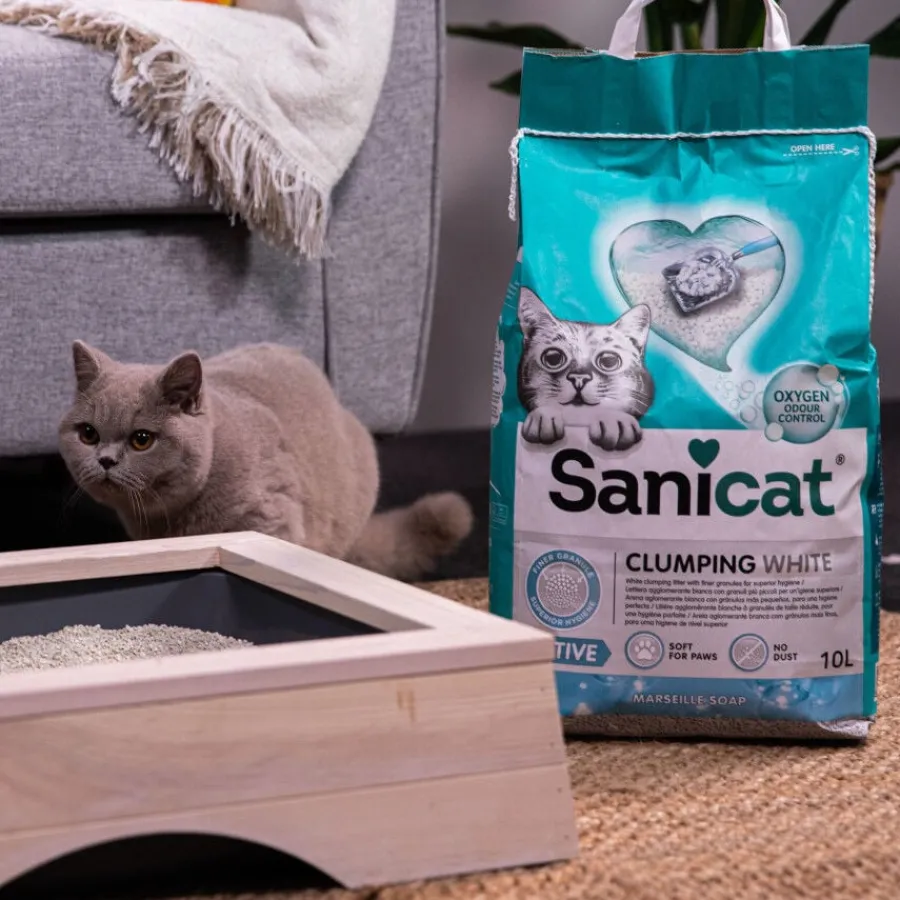 Sanicat Cumpling White Marseille Active Arena Aglomerante para gatos Discount