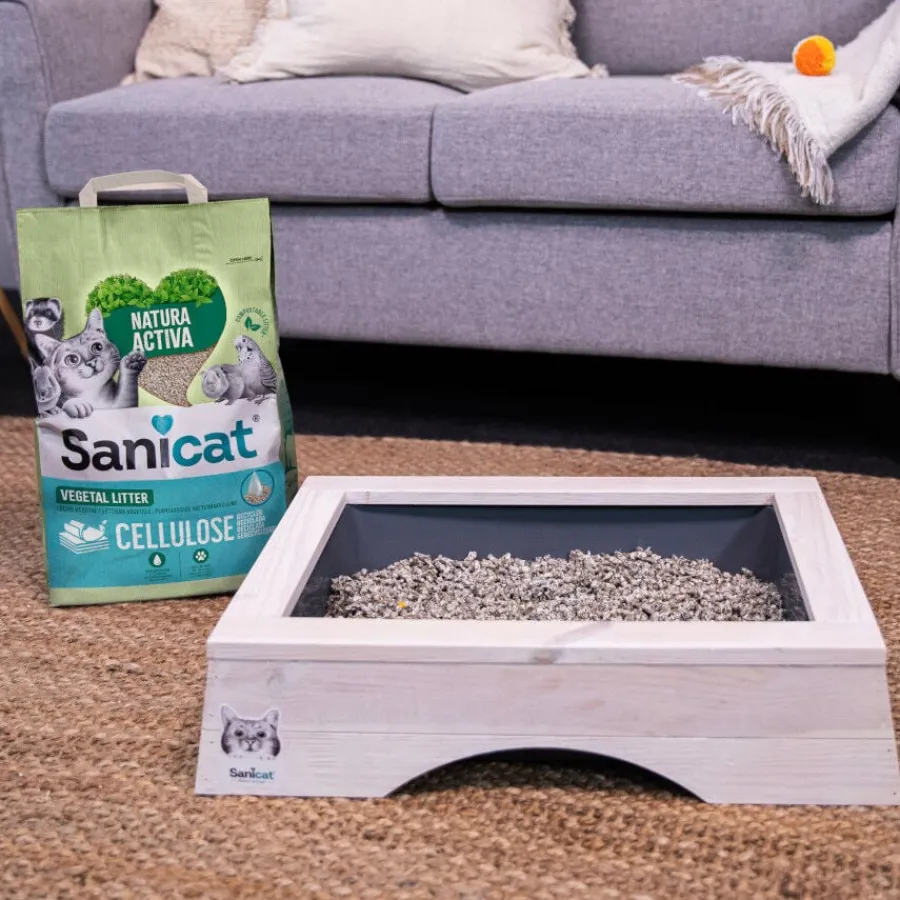 Sanicat Recycled Cellulose Lecho Natural para gatos Hot