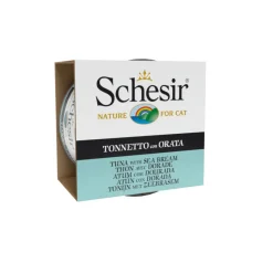 Schesir Adult Atún con Dorada en gelatina lata para gatos