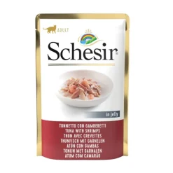 Schesir Adult Atún con Gambas sobres para gatos Sale