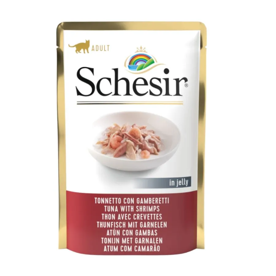Schesir Adult Atún con Gambas sobres para gatos Sale