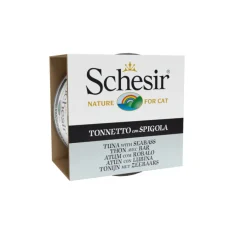 Schesir Adult Atún con Lubina lata para gatos Discount