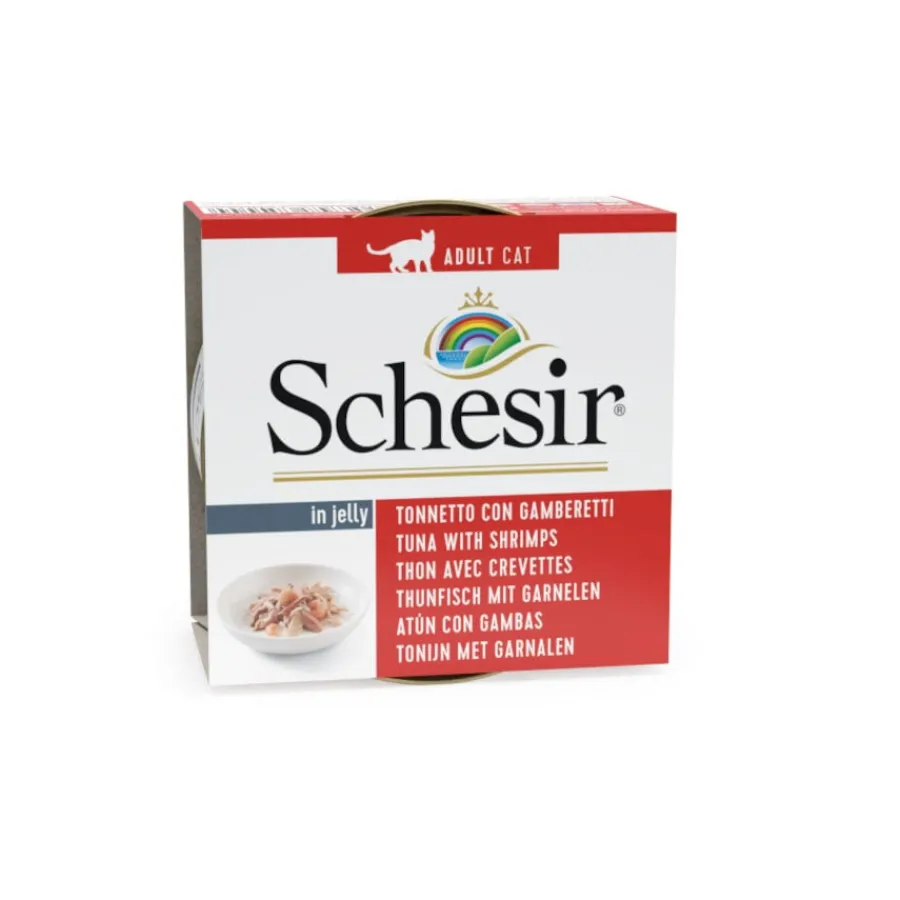 Schesir Adult Atún y Gambas lata para gatos Discount