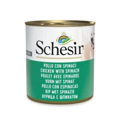 Schesir Adult pollo con espinacas lata para perros Outlet