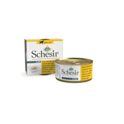 Schesir Adult pollo con jamón lata para perros Online