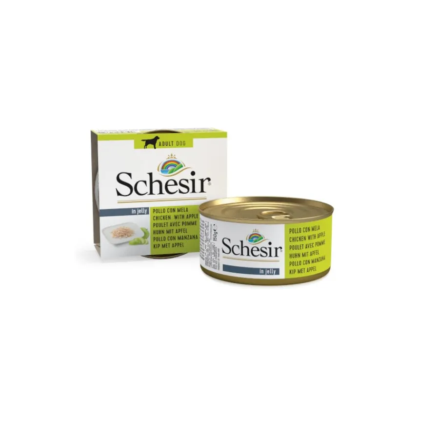 Schesir Adult pollo con manzana lata para perros Sale