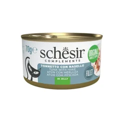 Schesir Atún con Merluza en Gelatina lata para gatos Hot