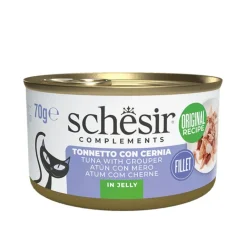 Schesir Atún con Mero en Gelatina lata para gatos Discount