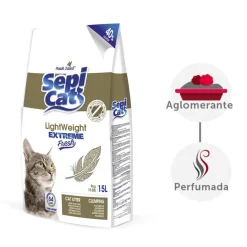 Sepicat LightWeight Extreme Fresh arena aglomerante ligera para gatos Outlet