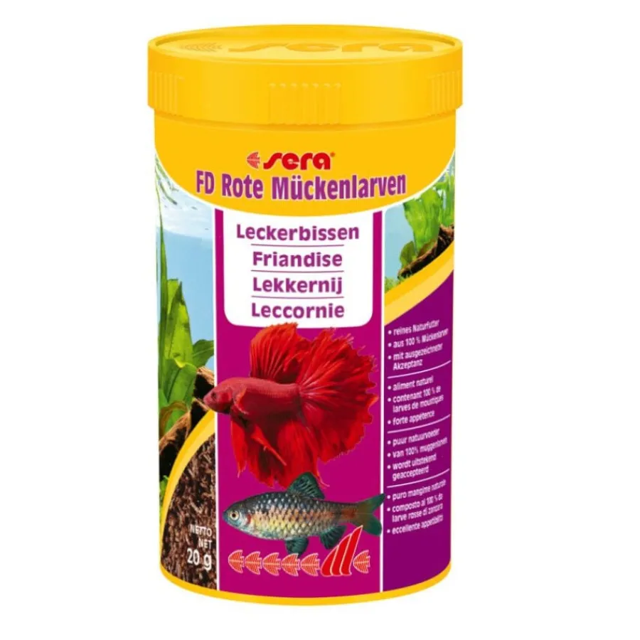 Sera FD Larvas Rojas para peces Online