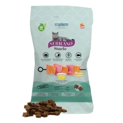 Mediterranean Natural Serrano Bocaditos Omega 3 y DHA de Salmón y Atún para gatos Best