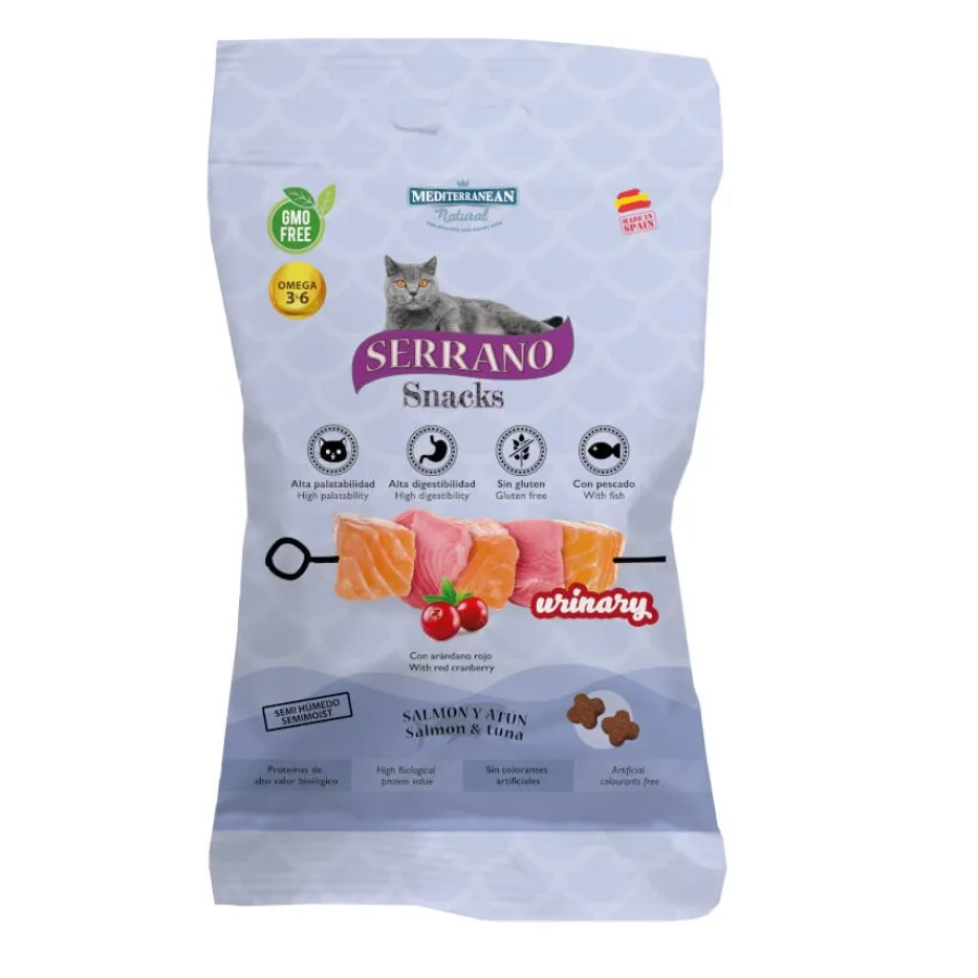 Mediterranean Natural Serrano Bocaditos Urinary de Salmón y Atún para gatos Online