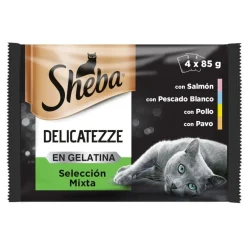 Sheba Delicatezze Selección Mixta Gelatina en Bolsita para Gatos - Multipack