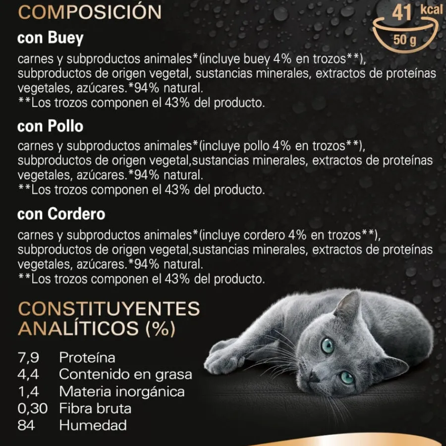Sheba Délices du Jour en Salsa de ternera, pollo y cordero alimento húmedo para gatos Hot