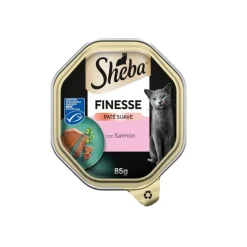 Sheba Finesse Salmón en Paté tarrina para gatos Hot