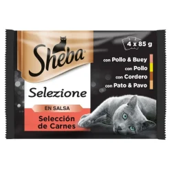 Sheba Selezione Carnes Salsa en Bolsita para Gatos - Multipack Sale