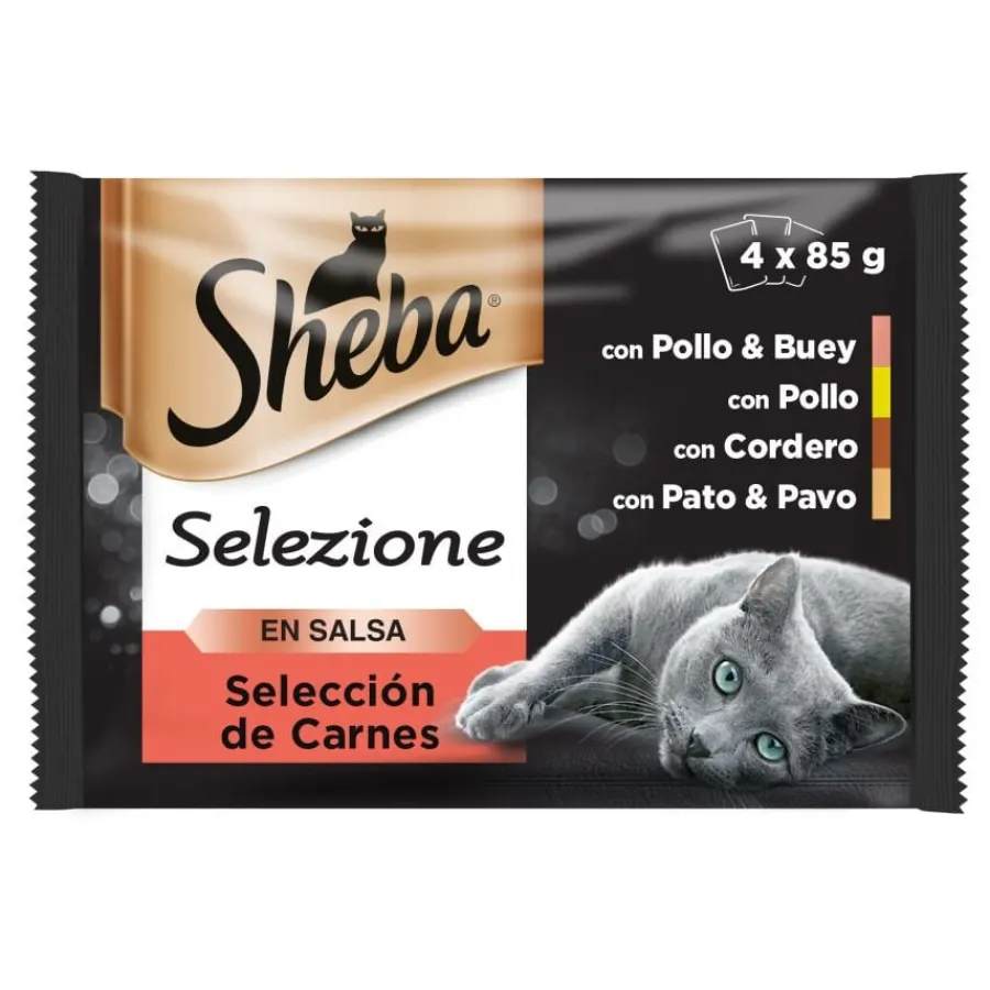 Sheba Selezione Carnes Salsa en Bolsita para Gatos - Multipack Sale