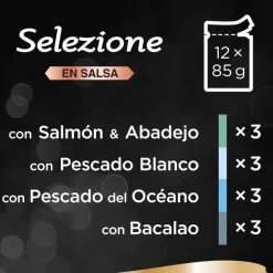 Sheba Selezione Pescados Salsa en Bolsita para Gatos - Multipack New