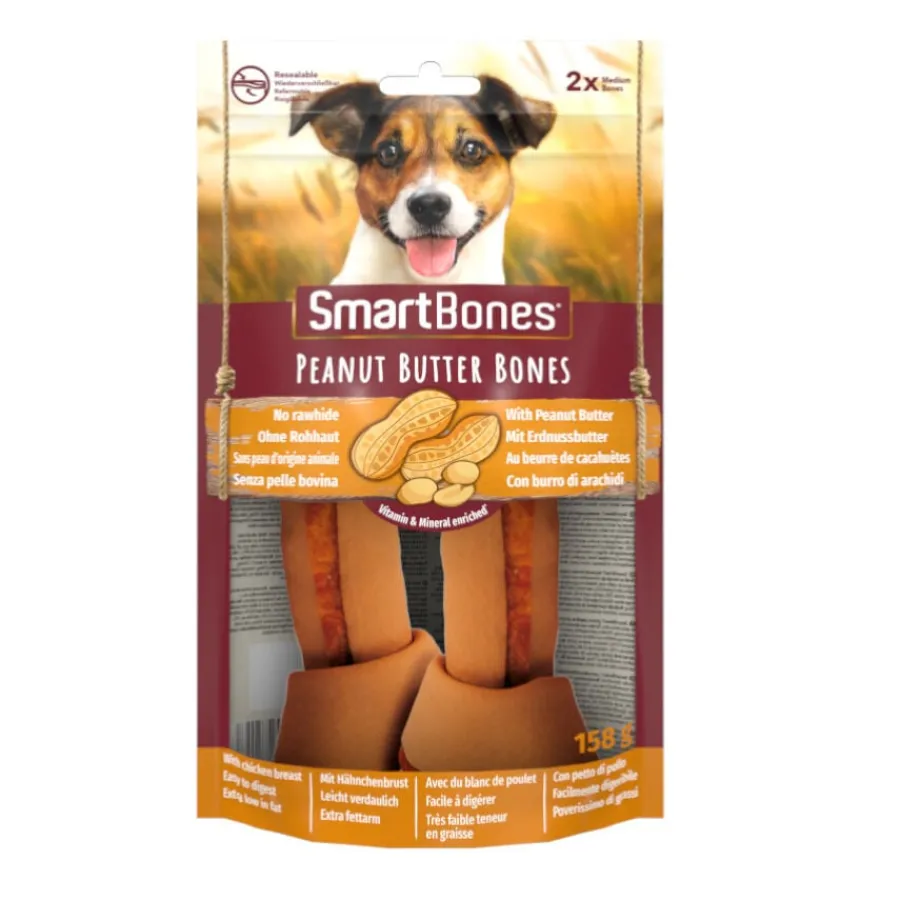 SmartBones Huesos de Mantequilla de Cacahuete para perros medianos Outlet