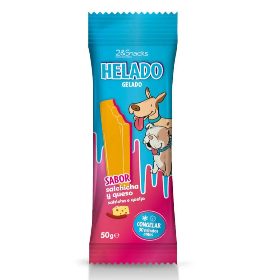 2&Snacks Helado de Salchicha y Queso para perros Best