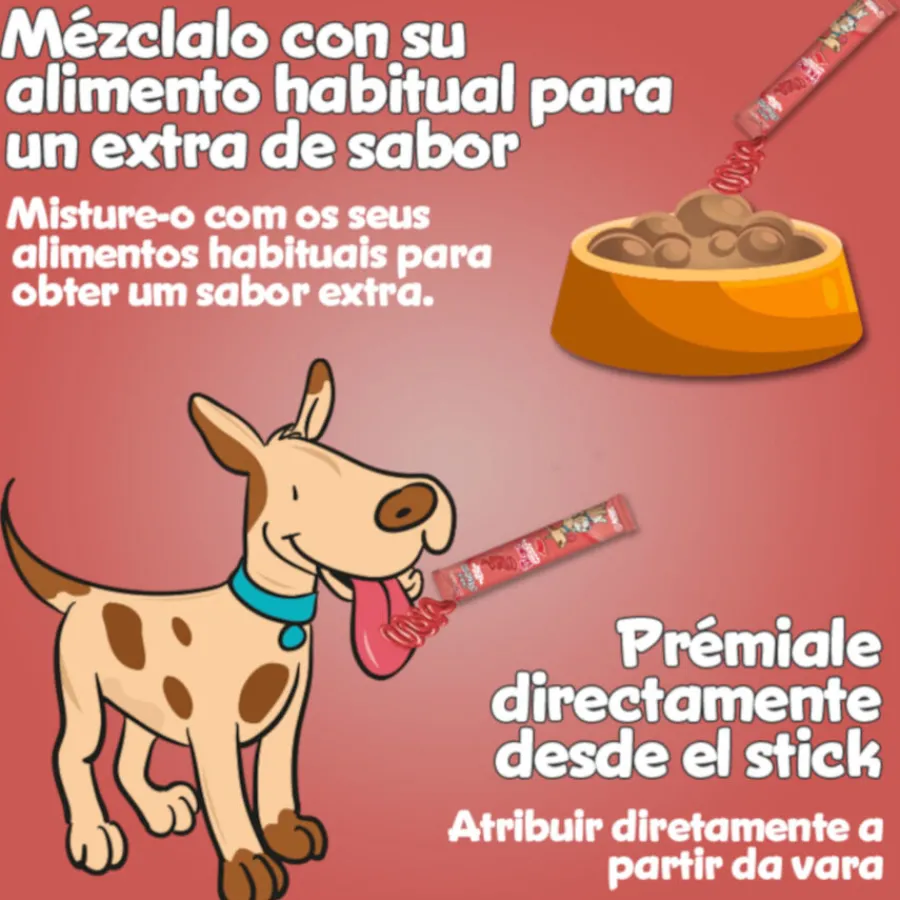 2&Snacks Sobres Snacks Cremosos con Vacuno para perros Hot