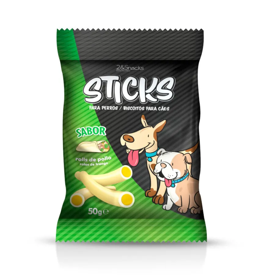 2&Snacks Sticks de Rolls de Pollo para perros Online