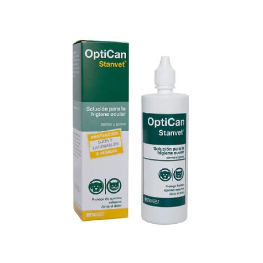 Stanvet OptiCan Limpiador de Ojos para perros y gatos New