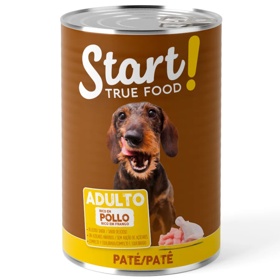 Start Adult Pollo en Paté lata para perros