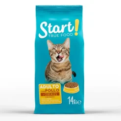 Start ! Adult Pollo y Buey pienso para gatos Clearance