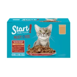 Start Cat Selección de carnes sobre con gelatina para gatos Discount