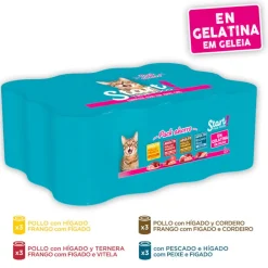 Start Multipack de Carne y Pescado en Gelatina para Gatos