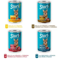 Start Multipack de Carne y Pescado en Gelatina para Gatos