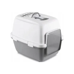 Stefanplast Cathy Comfort Arenero Cerrado Gris para gatos Discount