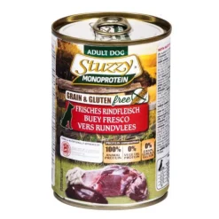Stuzzy Monoprotein Buey lata para perros Online
