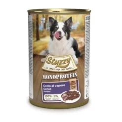 Stuzzy Monoprotein Ciervo lata para perros New