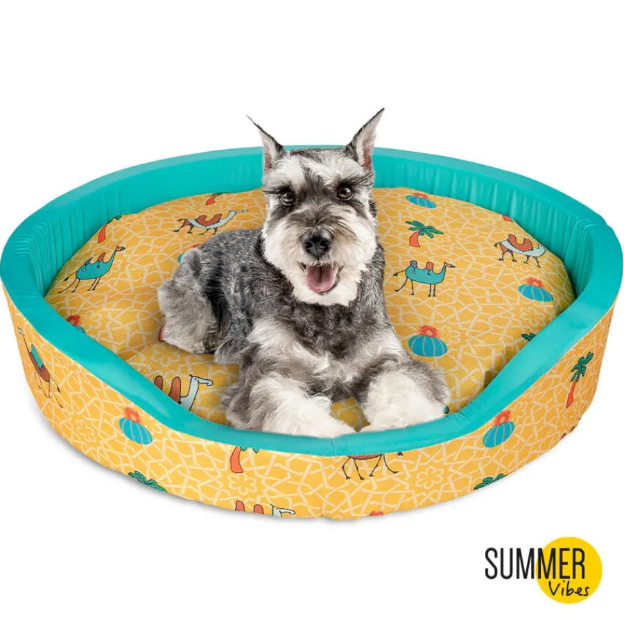 Summer Vibes Camel Fresh Cama refrescante para perros Discount