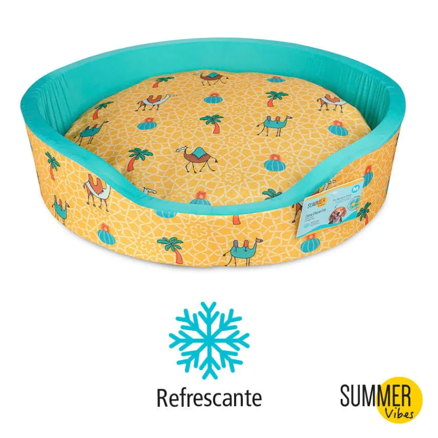 Summer Vibes Camel Fresh Cama refrescante para perros Discount