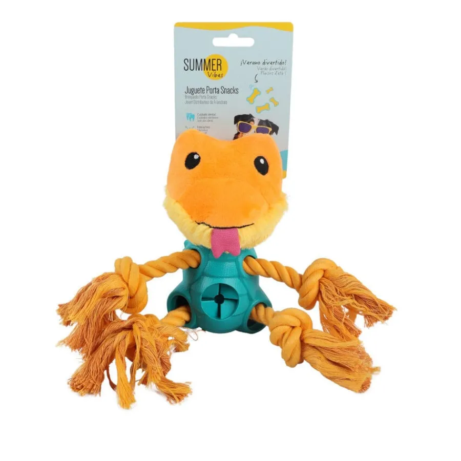 Summer Vibes Juguete portasnacks con cuerda para perros