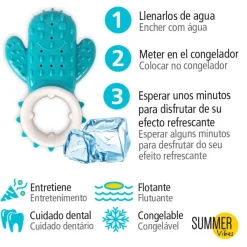 Summer Vibes Mordedor frío cactus azul para cachorros Clearance