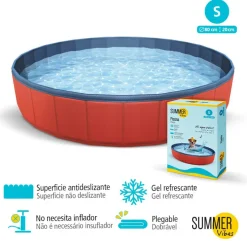 Summer Vibes Piscina Roja para perros Hot