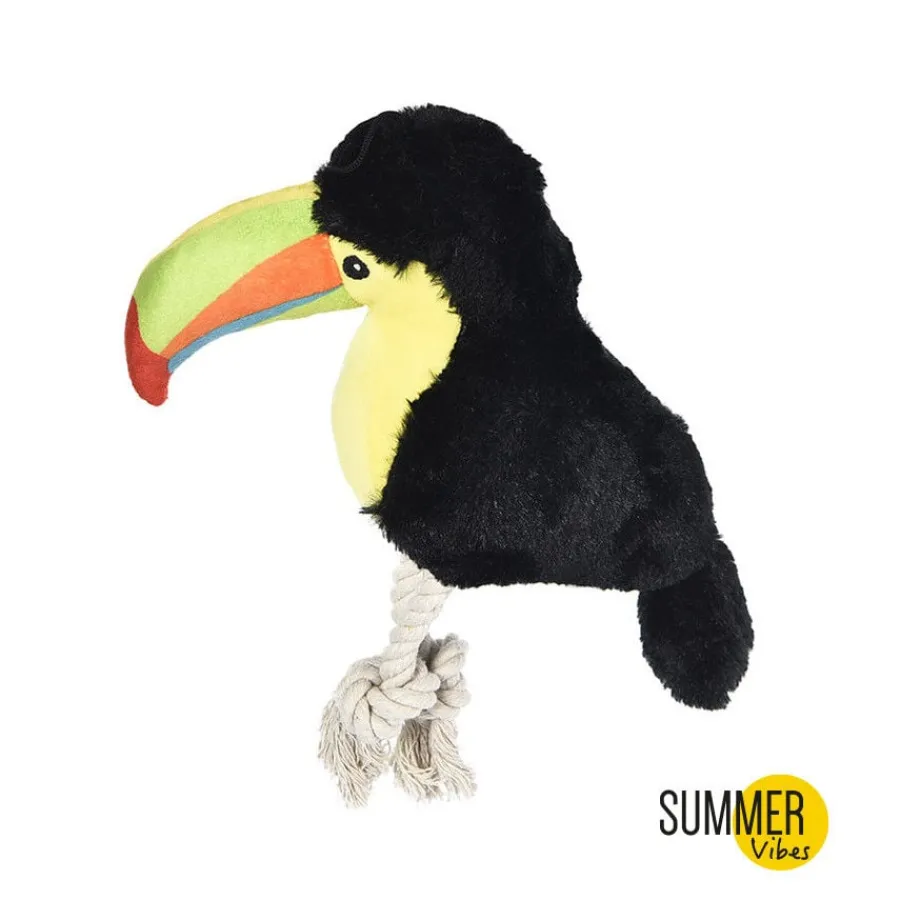Summer Vibes Tucan de Peluche con Cuerda para perros