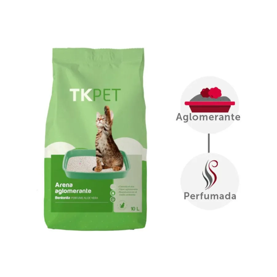 TK-Pet Arena Aglomerante Bentonita y Aloe Vera para gatos