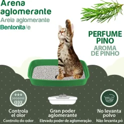 TK-Pet Arena Aglomerante de Bentonita y Pino para Gatos