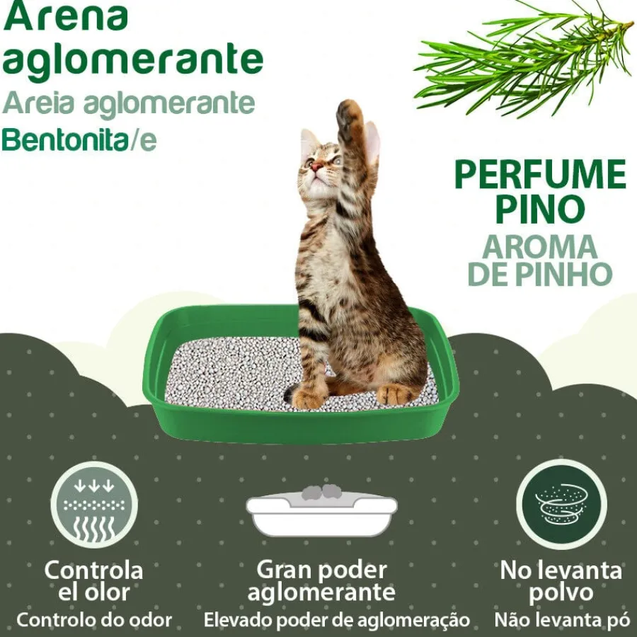 TK-Pet Arena Aglomerante de Bentonita y Pino para Gatos