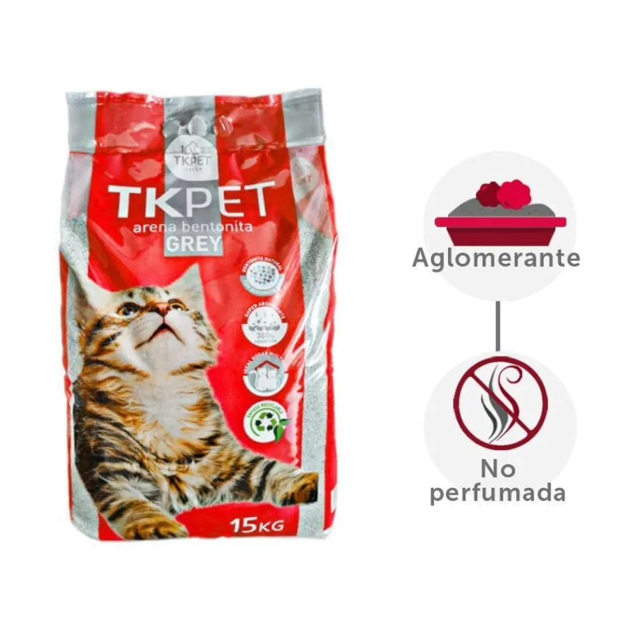 TK-Pet Arena Aglomerante Grey de Bentonita para gatos Outlet