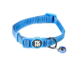 TK-Pet Classic Collar Nylon con Cascabel Azul para gatos Best